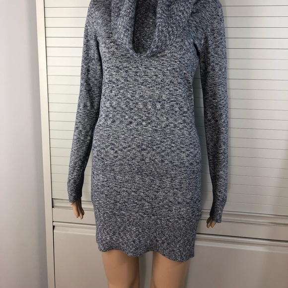 NWT French Connection Women Cowl Neck Gray Melange Knit Tunic Sweater S - Picture 3 of 7